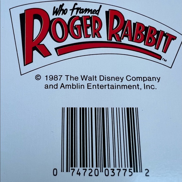 Disney Who Framed Roger Rabbit Vintage Greeting Card Love Humor Bob Hoskins 1987 - Picture 4 of 5